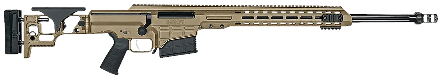 Barrett 18491 MRAD 308 Win 22 10+1 Flat Dark Earth Cerakote Flat Dark Earth Folding with Adjustable LOP Stock Black Polymer Grip Right Hand - CLB Guns